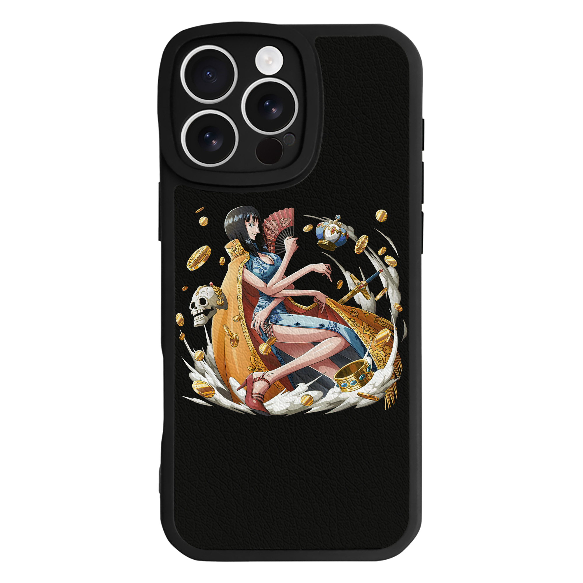 （画像用） ワンピース ニコ・ロビン ONE PIECE Nico Robin 【iPhone 16シリーズ対応】シリコンスマホケース（レザー調） 材質：シリコン